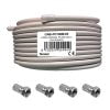Cable coaxial CSS/AL interior PVC blanco (25M) PC100 Tecatel 3