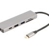 NIMO WIR1761 Adaptador 6 en 1 HUB USB-C a USB, HDMI y lector de tarjetas 3