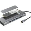 NIMO WIR1763 Adaptador 8 en 1 USB-C, USB, HDMI, SSD M.2 y tarjetas 5