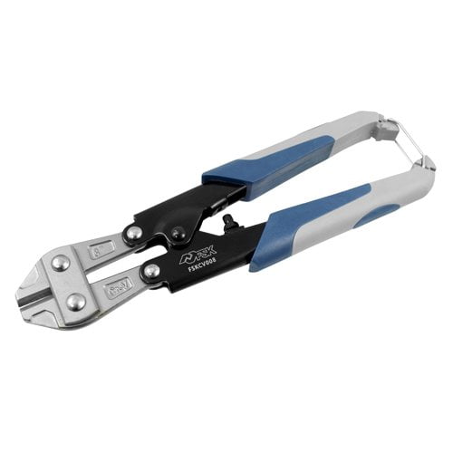 Ferrestock FSKCV008 cortavarillas a una mano de 200mm (8"), cuchilla de acero aleado, corte < HRC 42, apertura regulable, mango ergonómico y cierre de seguridad 7