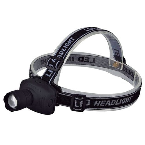 TM Electron TMTOR005 Luz frontal LED con zoom y cinta ajustable a la cabeza para camping, pesca, etc 7