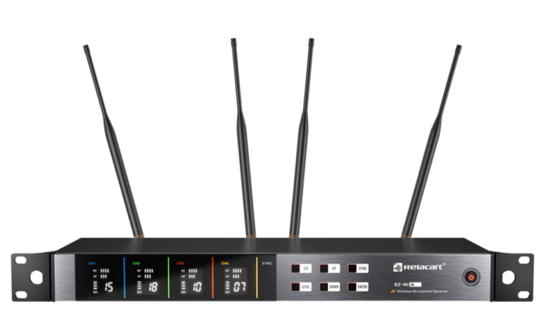 Relacart EZMI4 Sistema de micrófono inalámbrico de cuatro canales 2