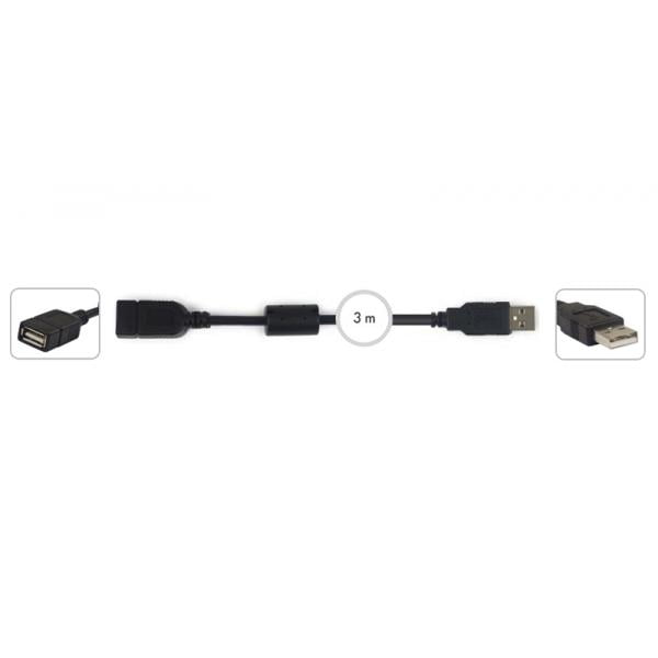 Fonestar 7842-3 Cable extensor USB A 1