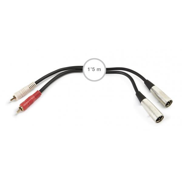 Fonestar SM-678 Cable audio 2 RCA a 2 XLR 1
